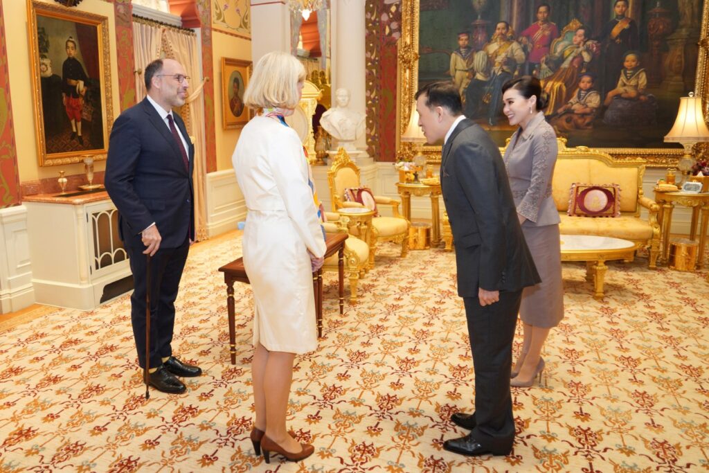 เอกอัครราชทูตราชอาณาจักรเบลเยียมประจำประเทศไทย เฝ้าทูลละอองธุลีพระบาท กราบบังคมทูลลา ในโอกาสที่จะพ้นจากหน้าที่